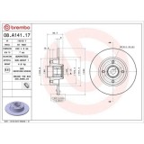 Set disc frana Renault Clio 3 (Br0/1 Cr0/1) 01.05-12.14 , Megane 2 (Bm0/1 Cm0/1) 07.01-10.12, Megane 2 Box / Estate (Km) 08.03-07.09, Megane 2 Coupe-, BREMBO