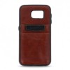 Husa Samsung Galaxy S6 Edge G925, Tip Carte, Piele Eco, Beeyo HFC, Maro