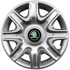 Set 4 Capace Roti 15 inchi (r15) Model 332, Compatibile Cu Skoda Verde