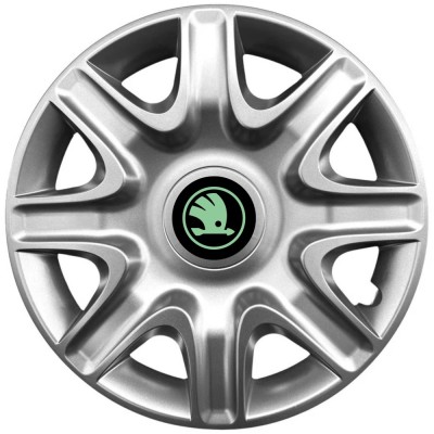 Set 4 Capace Roti 15 inchi (r15) Model 332, Compatibile Cu Skoda Verde foto