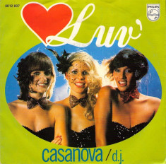 Luv&amp;#039; - Casanova (1979, Philips) disc vinil single 7&amp;quot; foto