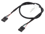 Cablu USB 2.0 4pin 0,4m Negru DELOCK 82426
