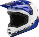 Cască off-road FLY RACING KINETIC VISION ECE culoare blue/alb, mărime 2XL unisex