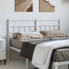 VidaXL Tăblie de pat metalică, alb, 135 cm 355740