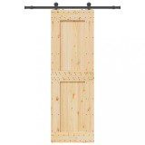 Usa glisanta cu set de feronerie 70x210 cm, lemn masiv de pin