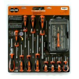 Set 12 șurubelnițe Holzer cu 70 accesorii