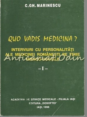 Probleme Ale Medicinei Contemporane In Viziune Sociologica - C. Gh. Marinescu