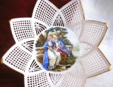 FARFURIE COS COSULET PORTELAN IMPLETIT CLUJ CU DECOR TIP FRAGONARD
