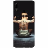 Husa silicon pentru Huawei P Smart 2019, Body Builder Cute Baby Tattoo