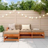 vidaXL Set de lounge pentru grădină 4 pcs Maro ceruit 3418114