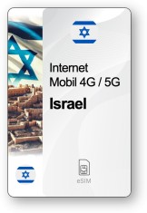 eSIM Internet Israel, valabil 30 zile, trafic 100 GB, Standard foto