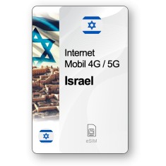 eSIM Internet Israel, valabil 7 zile, trafic 1 GB, Standard