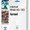 eSIM Internet Israel, valabil 30 zile, trafic Nelimitat