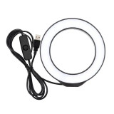 L Lamp Brush 4.7 inch USB Light White LED Photo Selfie Ring Light Video Vloggi