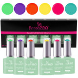 Cumpara ieftin Set 6 Oje Semipermanente Hema Free 10ml SensoPRO Milano, Color Vibe