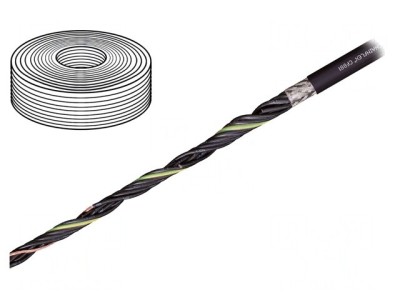 Cablu de Control Chainflex CF881 4G0,5mm2 Negru foto