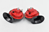 Set 2 claxoane auto fara releu 12V 002B - DL32 - SNAIL HORN