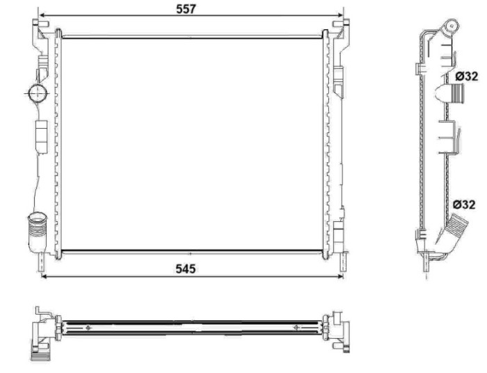 NRF 53032 Radiator, racire motor