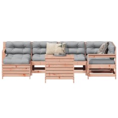 vidaXL Set canapele gradina, 7 piese, lemn masiv brad douglas foto