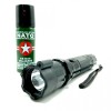 Set Electrosoc cu lanterna si laser pentru autoaparare FOXMAG24® + Spray paralizant NATO 60ml