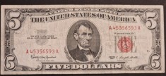 America 5 Dolari 1963 seria A45356593A