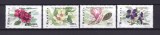 Rom&acirc;nia 1999 &ndash; Seria &bdquo;Flori ornamentale&rdquo; (4 timbre) &ndash; Hibiscus, Magnolia, Clematis &ndash; MNH, Nestampilat