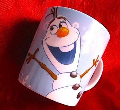 CANA PORTELAN DISNEY FROZEN DECOR OLAF 9.5 CM foto