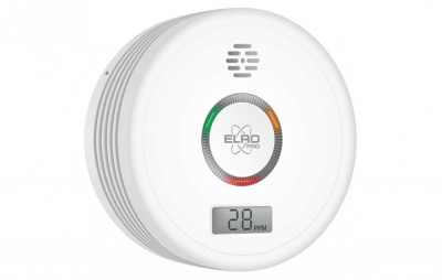 Detector de monoxid de carbon ELRO PRO PK4910, standard european EN50291, alb - RESIGILAT foto