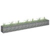 VidaXL Strat &icirc;nălțat gabion, 270 x 30 x 30 cm, oțel galvanizat 145637