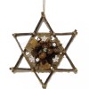 Stea Craciun Handmade Rustica cu LED, Conuri si Fructe Naturale, Diametru 30cm, Decoratiune Ornament Craciun