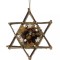 Stea handmade din elemente naturale decor rustic de Craciun