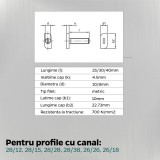 Set 100 Surub cap T Lung Tip 28x15 M8 x 25 mm
