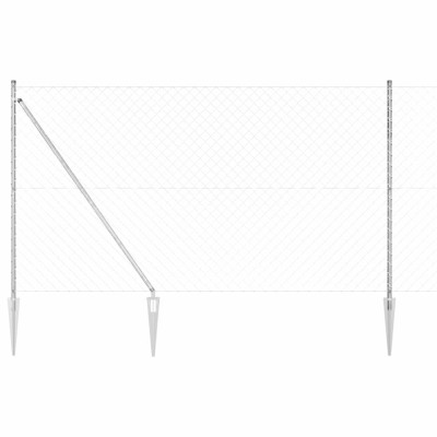 Set de St&amp;acirc;lpi de Gard Argintiu Negru 10x1.5m foto