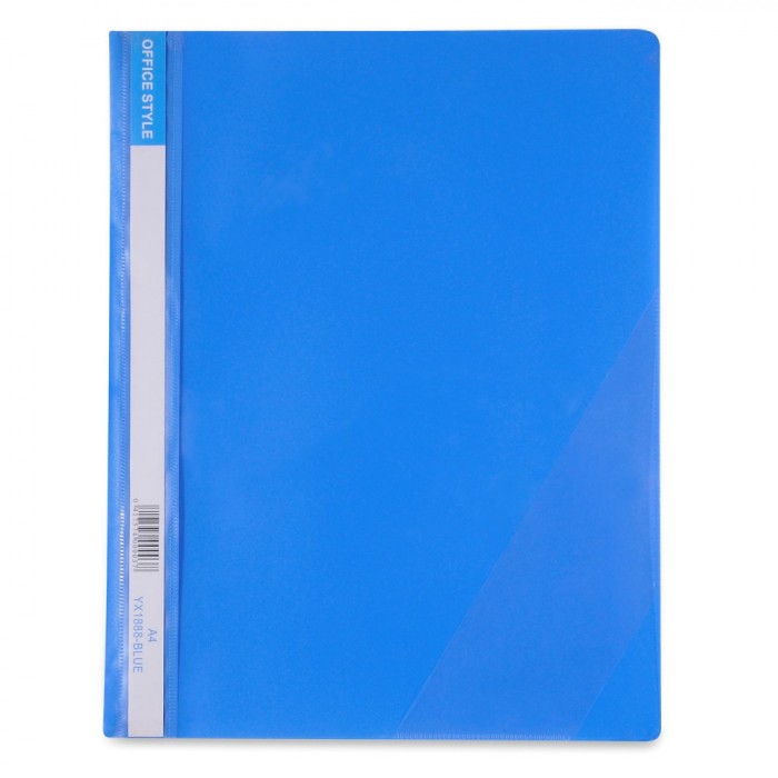 Dosar Plastic, A4, șină, Bleu