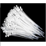 Set 100 Coliere de Plastic Alb 5x150mm cu Cap Montabil 14K052 XXM