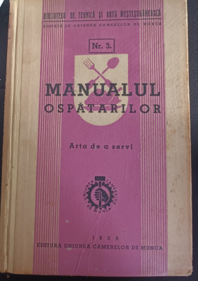 MANUALUL OSPATARILOR 1939 foto