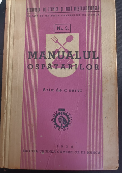 MANUALUL OSPATARILOR 1939