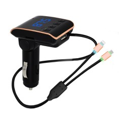 Modulator FM, Bluetooth, Car Kit OEM USB Q10 + 2 cabluri adaptoare foto