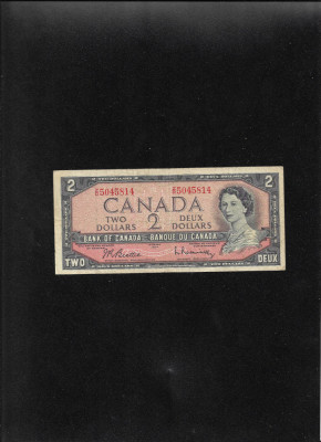 Canada 2 dollars 1954 seria5045814 foto