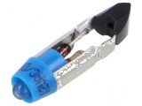 Lampă LED Albastră T5.5K 12VDC 12VAC 3mm Plastic 20&divide;60&deg;C