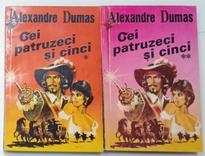 CEI PATRUZECI SI CINCI de ALEXANDRE DUMAS , VOLUMELE I - II , ANII &amp;#039;90 foto