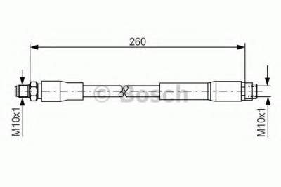 Conducta / cablu frana MERCEDES A-CLASS (W168) (1997 - 2004) BOSCH 1 987 476 760 foto