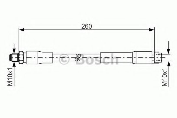 Conducta / cablu frana MERCEDES A-CLASS (W168) (1997 - 2004) BOSCH 1 987 476 760