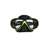 Masca de inot pentru copii, +12 ani, Negru/Verde, PVC, ATU-V1082