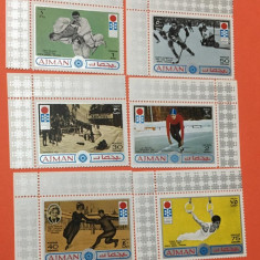 AJMAN 1971 SAPPORO - SERIE COMPLETĂ NEŞTAMPILATĂ MNH