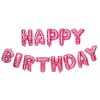 Set baloane folie Cyrax, Happy Birthday, 40 cm, roz