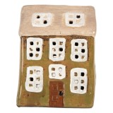 Cumpara ieftin Candela Craciun Casuta ceramica multicolora 10x7x14 cm