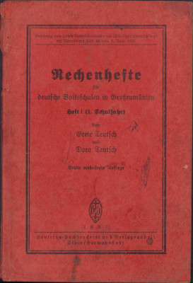 HST 96SP Rechenhefte fur deutsche Volksschulen in Grossrumanien 1937 manual Ro foto