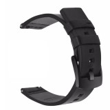 Curea piele naturala, compatibila Samsung Galaxy Watch Active 2, telescoape Quick Release, Negru
