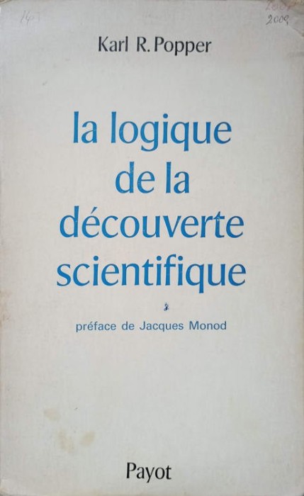 LA LOGIQUE DE LA DECOUVERTE SCIENTIFIQUE-KARL R. POPPER-237741
